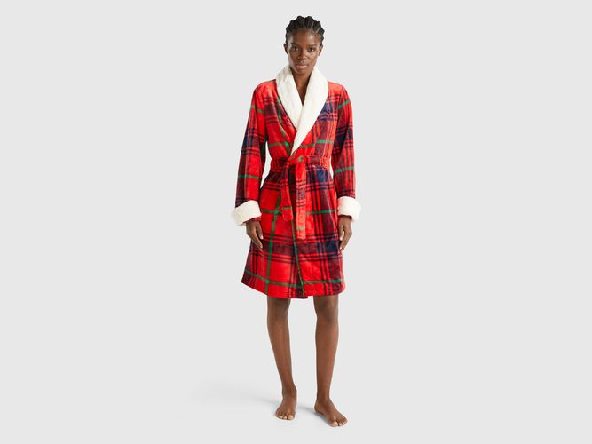 Benetton, Peignoir Tartan, taille M, Rouge - United Colors of Benetton - Modalova