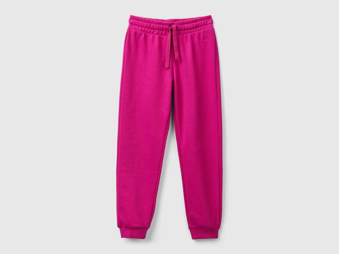 Benetton, Pantaloni In Felpa Con Logo, taglia M, Fucsia, Bambini - United Colors of Benetton - Modalova