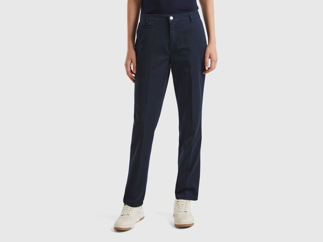 Benetton, Chino Slim Bleu Foncé En Coton, taille, Bleu Foncé - United Colors of Benetton - Modalova