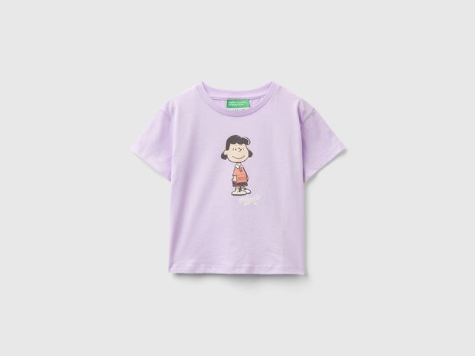 Benetton, T-shirt Boxy Fit ©peanuts, taglia 104, Lilla, Bambini - United Colors of Benetton - Modalova