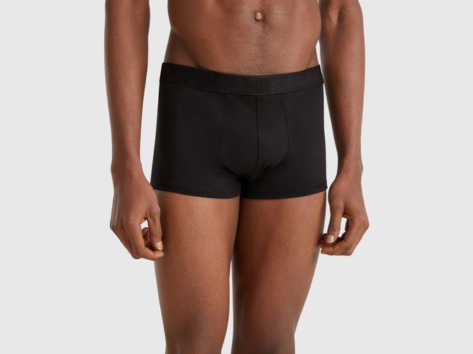 Benetton, Caleçon En Coton Mélangé, taille L, Noir - United Colors of Benetton - Modalova