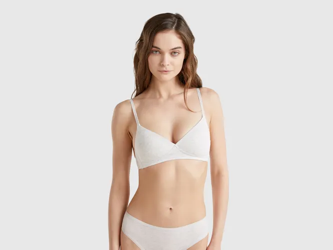 Benetton, Chemise À Rayures Verticales, taille 95, Gris Clair - United Colors of Benetton - Modalova