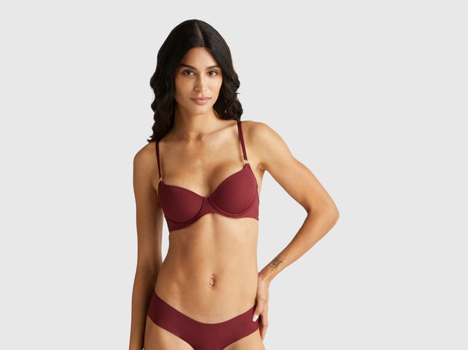 Benetton, Soutien-gorge Rembourré Avec Armatures, taille, Bordeaux - United Colors of Benetton - Modalova