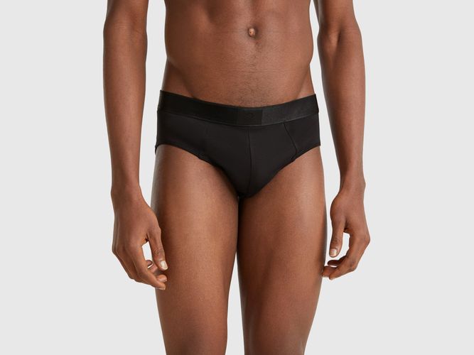 Benetton, Slip En Coton Mélangé, taille L, Noir - United Colors of Benetton - Modalova