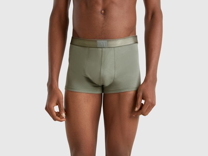 Benetton, Caleçon En Coton Mélangé, taille L, Kaki - United Colors of Benetton - Modalova