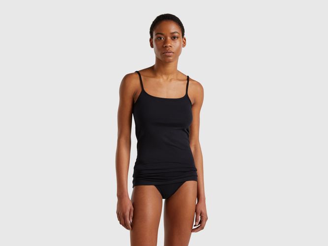 Benetton, Débardeur En Coton Stretch, taille L, Noir - United Colors of Benetton - Modalova