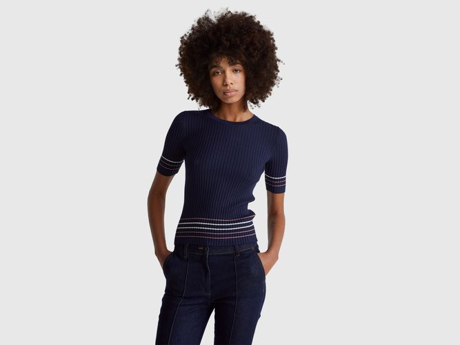 Benetton, Pantalon Slim Fit, Taille: M, Bleu Foncé - United Colors of Benetton - Modalova