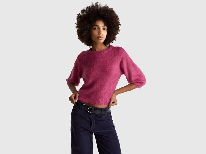 Benetton, Chemise Chaude À Manches Courtes, Taille: S, Rose - United Colors of Benetton - Modalova