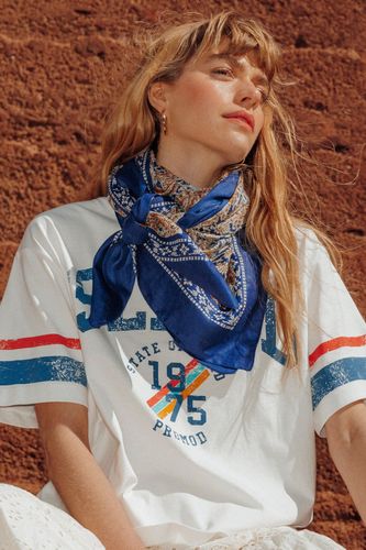 Foulard motif paisley Imprimé bleu - Promod - Modalova