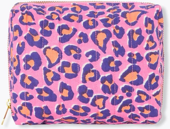 Trousse matelassée léopard Imprimé rose - Promod - Modalova