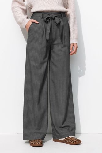 Pantalon large et rayé Rayé gris 48 - Promod - Modalova