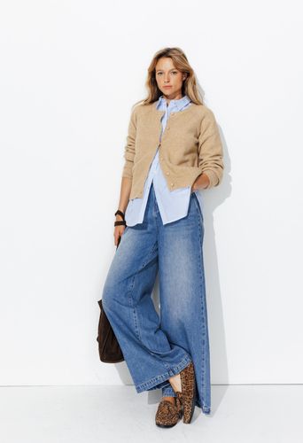 Cardigan col rond Ecru XS - Promod - Modalova