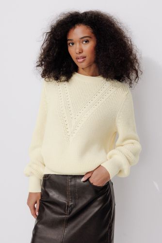 Pull made in France 100% laine Ecru - Promod - Modalova