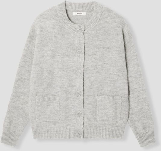 Cardigan col rond Gris clair L - Promod - Modalova