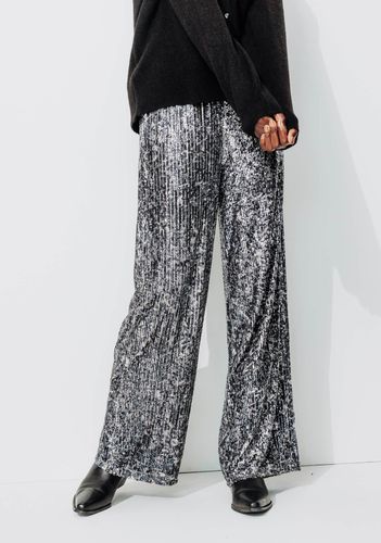 Pantalon large à paillettes Imprimé L - Promod - Modalova