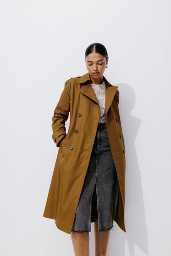 Trench uni ceinturé Camel - Promod - Modalova