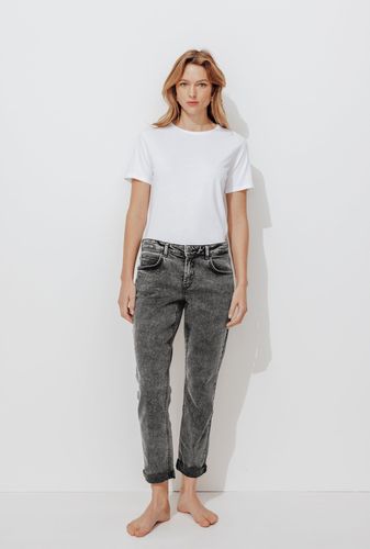 LUCIEN jean girlfriend Jeans gris 46 - Promod - Modalova