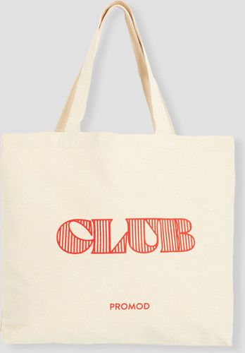 Maxi tote bag CLUB Ecru Unique - Promod - Modalova