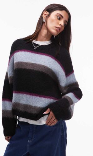 Merlin - Pull rayÃ© en maille - Noir et bleu-Multicolore Multicolore S female - Carhartt Wip - Modalova