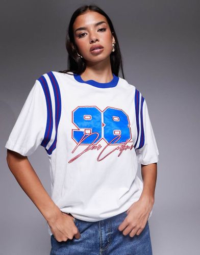 Stephanie - T-shirt style maillot - Blanc et bleu marine-Multicolore Multicolore M female - Deus Ex Machina - Modalova