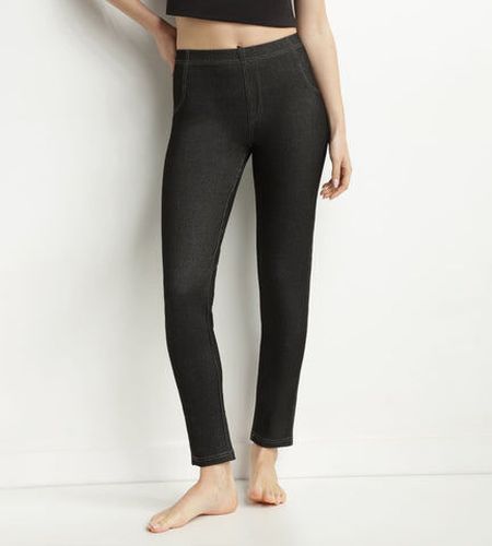 Legging effet jean Noir avec poches Relax &and Go - Féminin - Taille 42/44 Noir 42/44 - Dim - Modalova