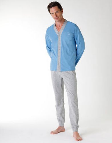 Pyjama en jersey avec tunique, bleu clair poudre - Masculin - Taille 3XL Bleu 3XL - Lovable - Modalova