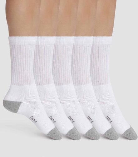 Lot de 5 paires de chaussettes Blanc et Gris Eco Sport Blanc 43/46 - Dim - Modalova