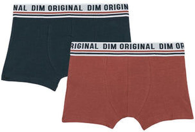 Lot de 2 boxers coton stretch Bleu Rouge ceinture rétro Originals Rouge 14 - Dim - Modalova