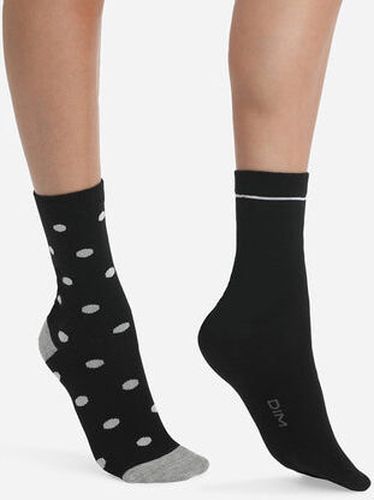 Lot de 2 paires de chaussettes Noir à gros pois Coton Style Noir TU - Dim - Modalova