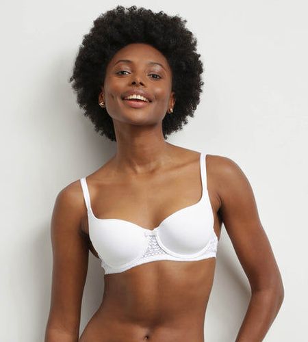 Soutien-gorge corbeille en dentelle florale recyclée Blanc Sublim Blanc 85B - Dim - Modalova