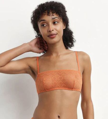 Bralette sans armature en dentelle graphique Noisette Mod de - Féminin - Taille L L - Dim - Modalova