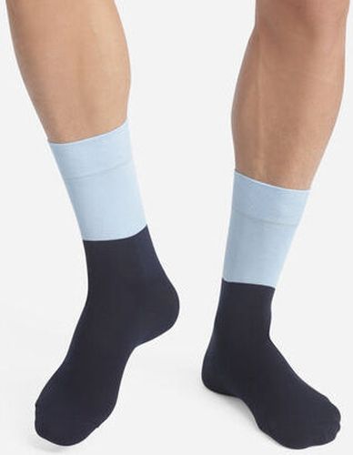 Chaussettes en coton effet colorblock Marine et Bleu Mode Bleu 40/45 - Dim - Modalova