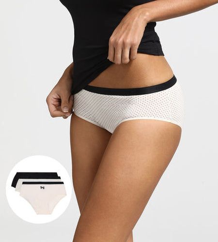 Lot de 3 boxers nœud noir en coton Les Pockets Noir 44/46 - Dim - Modalova