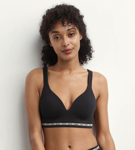 Soutien-gorge Noir côtelé sans armature ni couture Icons Seamless NOIR 85A - Dim - Modalova