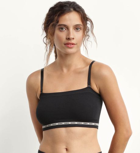 Soutien-gorge bandeau en modal polyamide Noir sans armature Icons Seamless NOIR S - Dim - Modalova