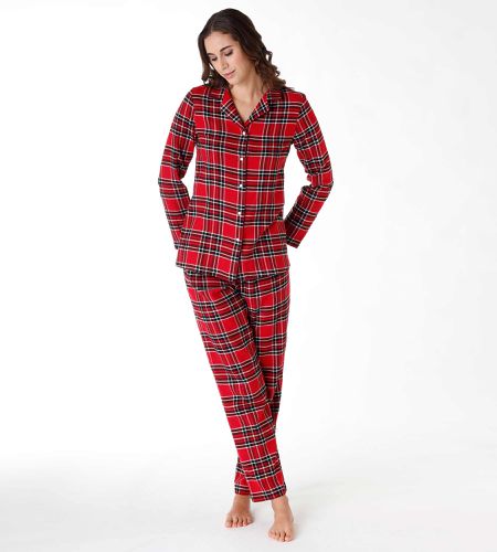 Pyjama long en flanelle, tartan CHECK ROSSO SCO 34/36 - Dim - Modalova