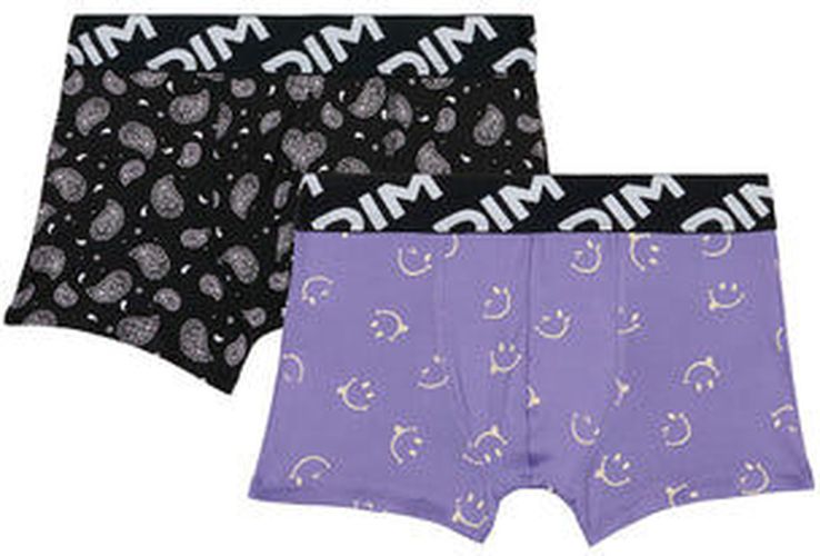 Lot de 2 boxers garçons en microfibre recyclée motif smiley Micro - Masculin - Taille 10 10 - Dim - Modalova