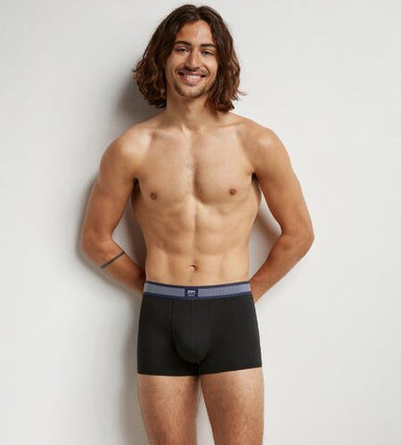 Boxer en coton modal à ceinture rayée Noir Smart Noir 2 - Dim - Modalova