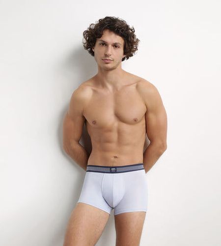Boxer en coton modal à ceinture rayée Bleu Artic Smart Bleu 5 - Dim - Modalova