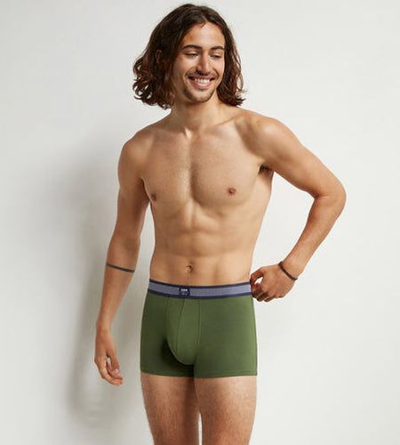 Boxer en coton modal à ceinture rayée Olive Smart - Masculin - Taille 3 3 - Dim - Modalova