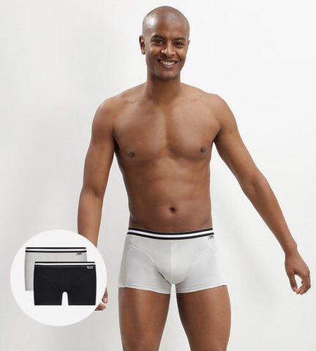 Lot de 2 boxers et Eco en coton stretch - Masculin - Taille 3 3 - Dim - Modalova