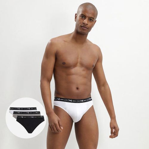 Lot de 3 slips , et en coton stretch - Masculin - Taille 2 2 - Dim - Modalova