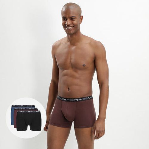 Lot de 3 boxers ceinture graphique Brun Fauve Coton Stretch - Masculin - Taille 3 3 - Dim - Modalova