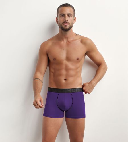 Boxer en coton modal à ceinture contrastée Classic ARG_VLT POURPRE 2 - Dim - Modalova