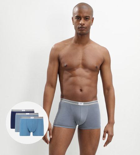 Lot de 3 boxers acier coton stretch résistant Ultra Resist 96K_GR/GR/NR 4 - Dim - Modalova