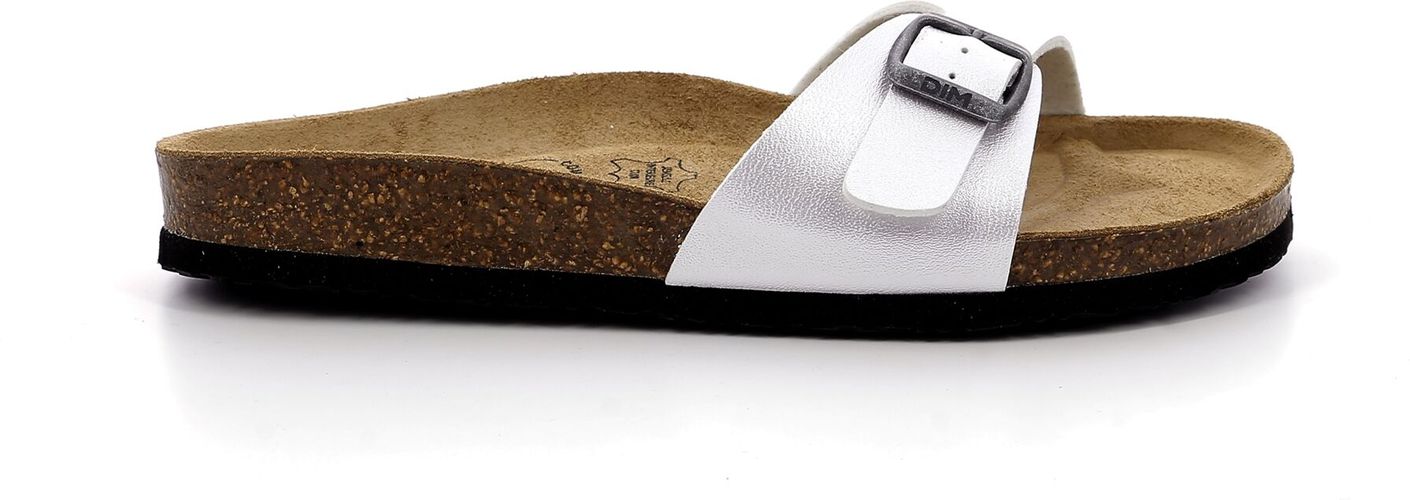 Paire de mules blanche en cuir et liège 39 - Dim - Modalova