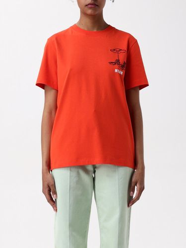 T-Shirt MSGM Femme couleur Rouge S - Msgm - Modalova