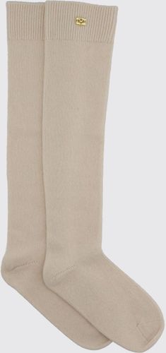 Chaussettes couleur Ivoir OS - Ganni - Modalova