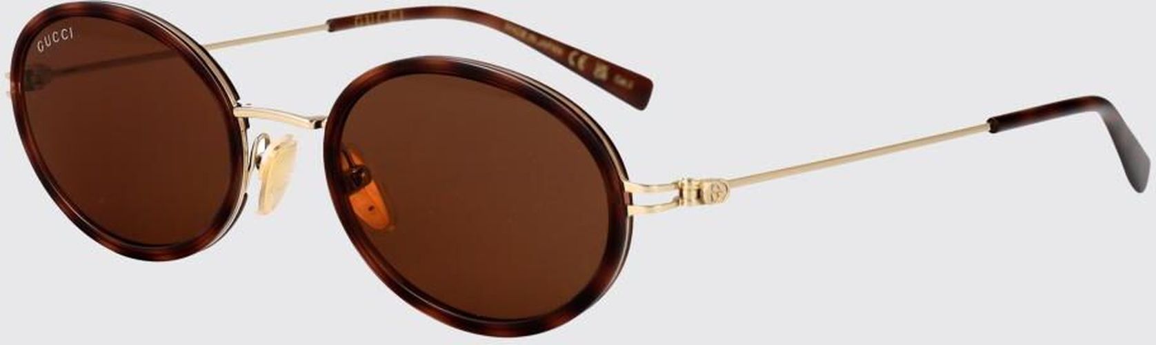 Lunettes De Soleil couleur Marron 52 - Gucci - Modalova
