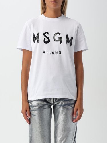 T-Shirt couleur Blanc XXS - Msgm - Modalova